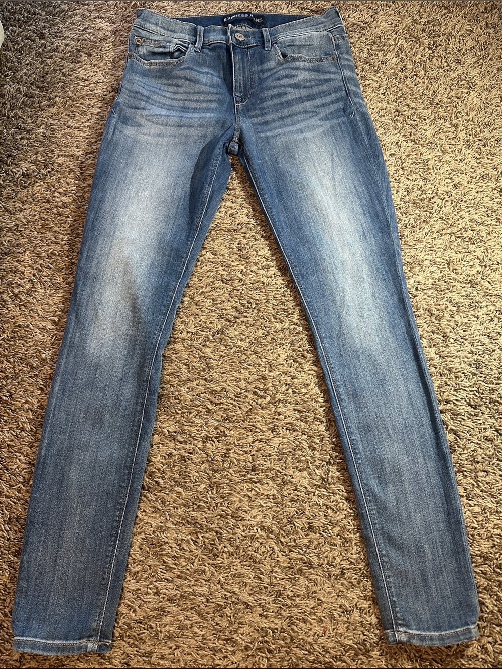 Express skinny stretchy jeans 1